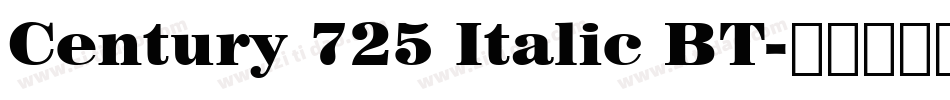 Century 725 Italic BT字体转换
